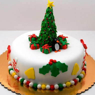 Торт новогодняя ель купить - пермь.сладкоежкин.рф